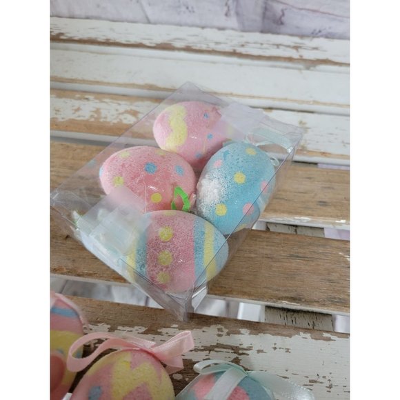 Egg Easter ornament spring set pink blue eggs - Picture 5 of 5